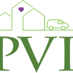 PVI Logo With green houses and a car
