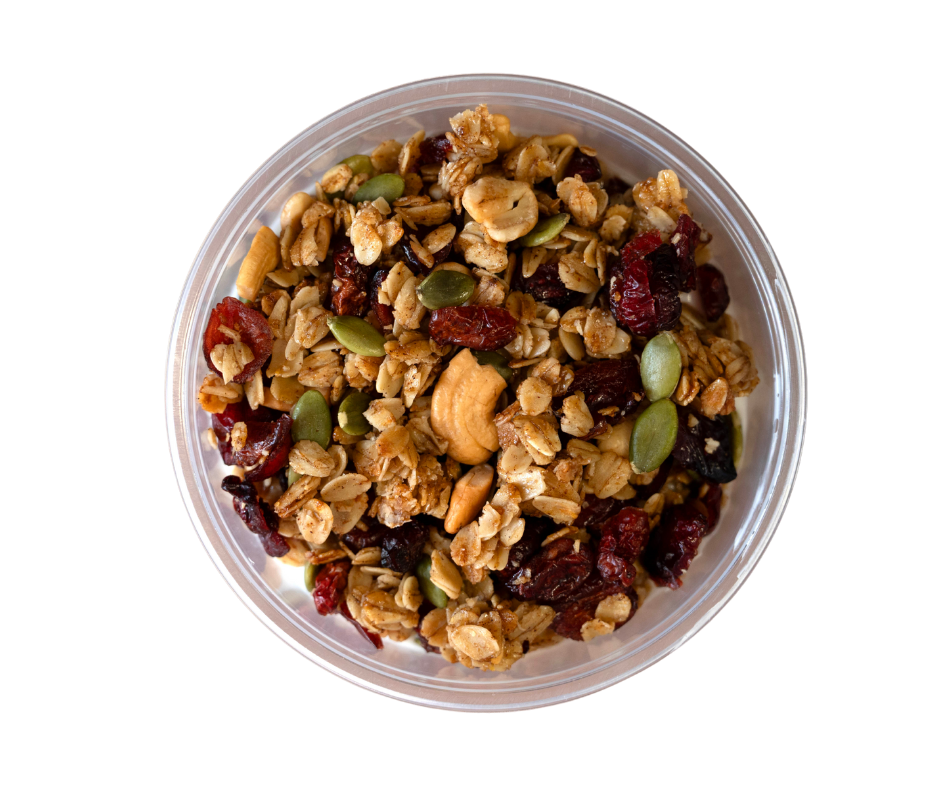 Breakfast parfait and sides