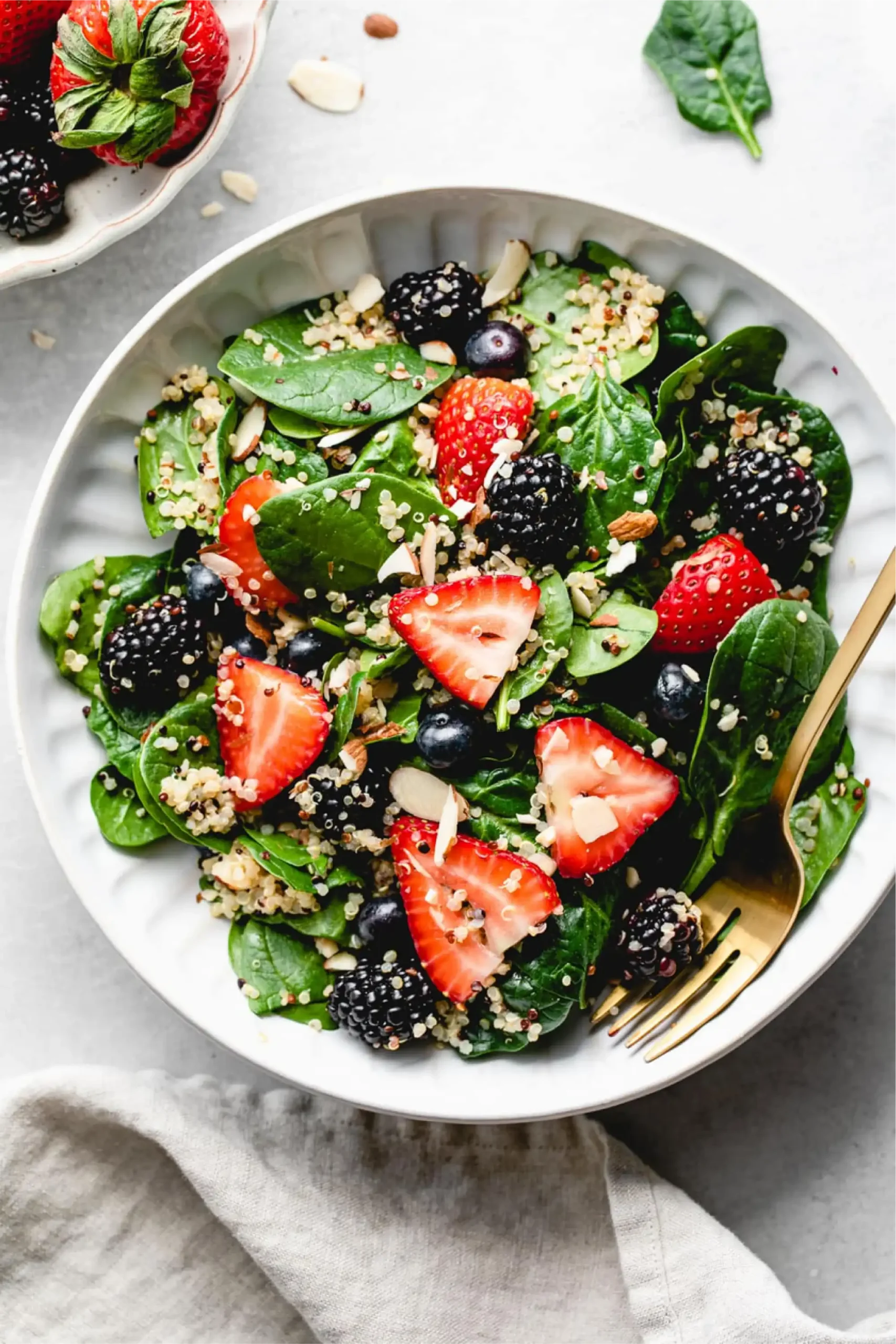 Super Berry Quinoa with Green Salad